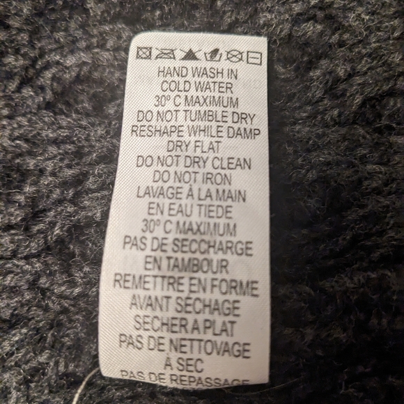 Aran Mór Ireland Hooded Merino Wool Cardigan Sweater Zip Celtic Knit Medium - Picture 5 of 9